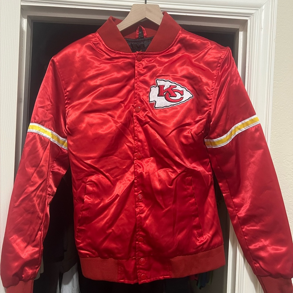 Kansas City Chiefs Satin Bomber Jacket